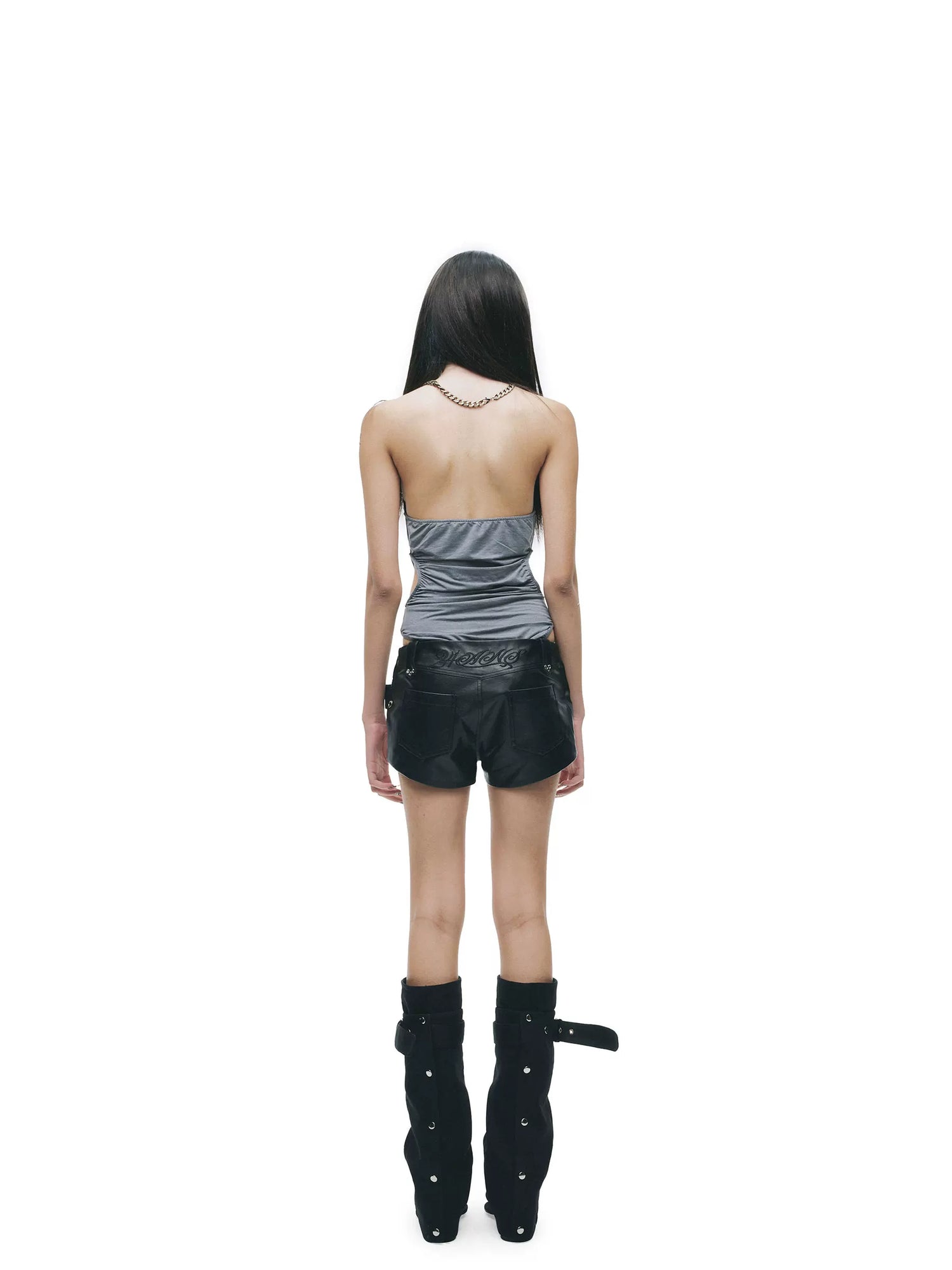 Y2K Convertible Halter Layered Two-Piece Top