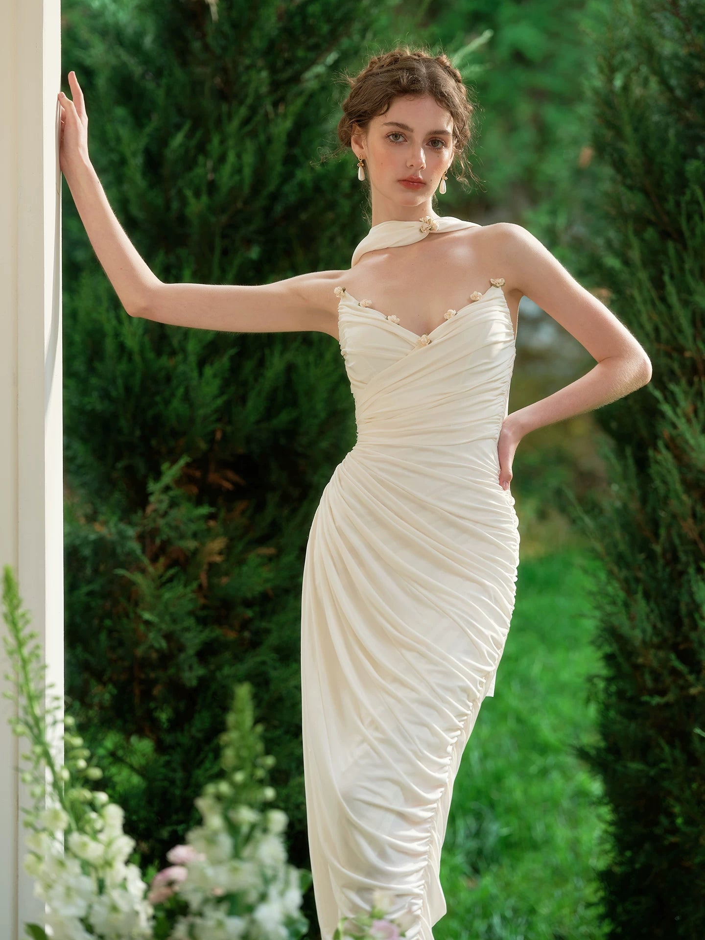 French Romantic Strapless Couture Gown