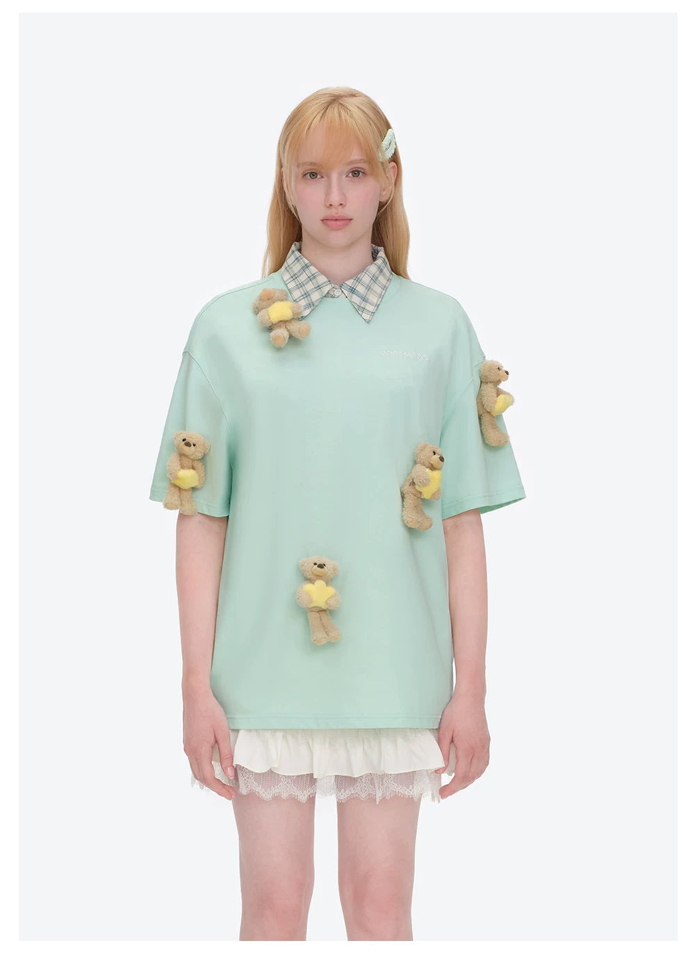 Lumi Star Bear Embellished T-shirt
