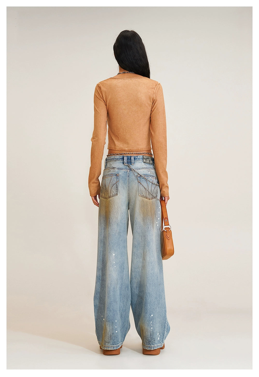 Origin of Wildness Wide-Leg Denim Pants