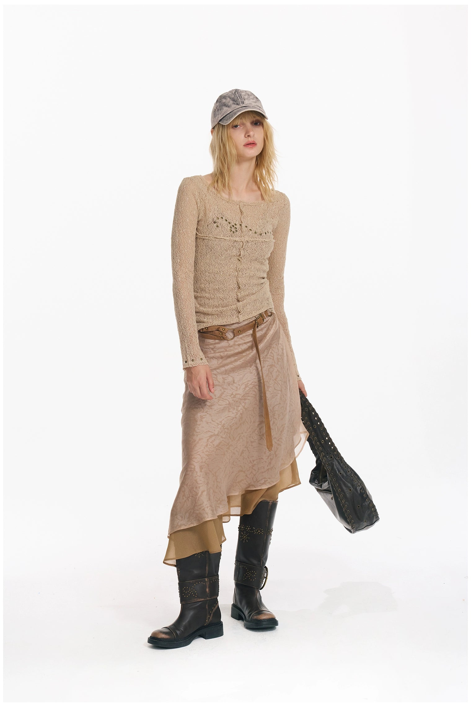 Sequin Punk Mesh Cardigan