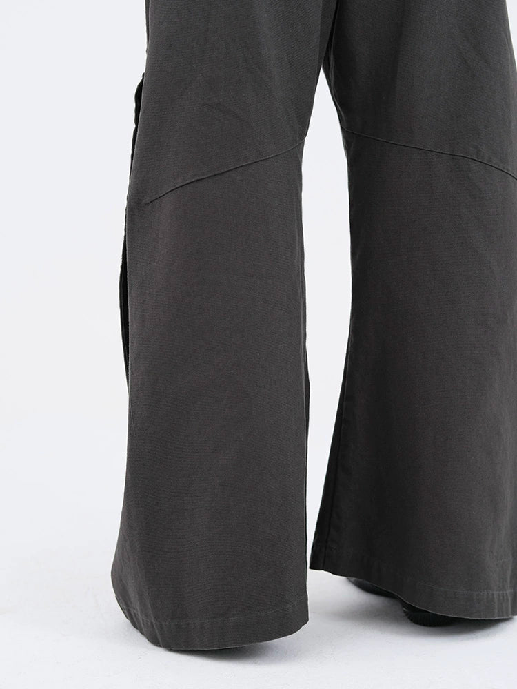 Black &amp; Gray Green Scimitar Shaped Pants