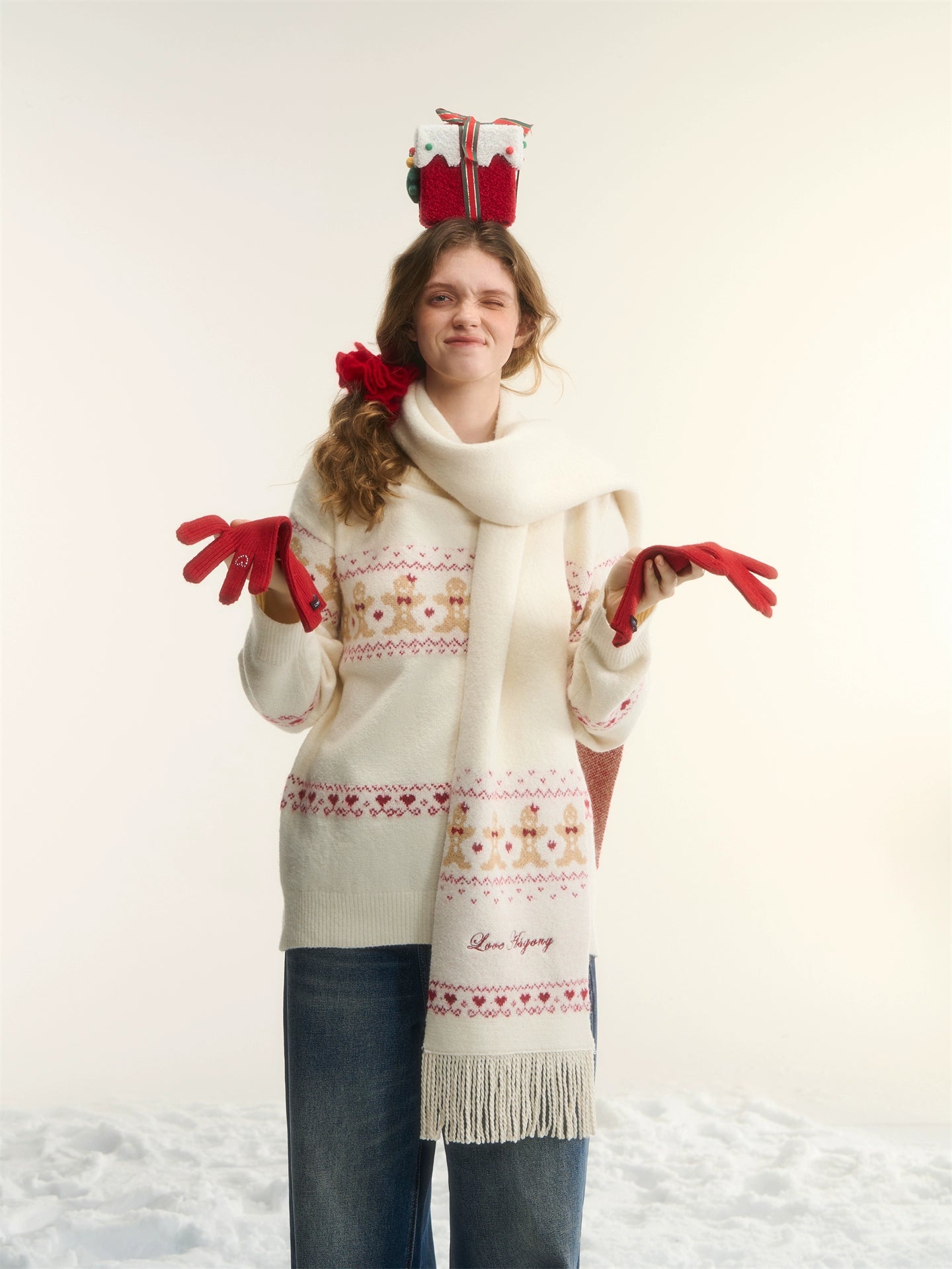 Wool-Blend Gingerbread Sweater