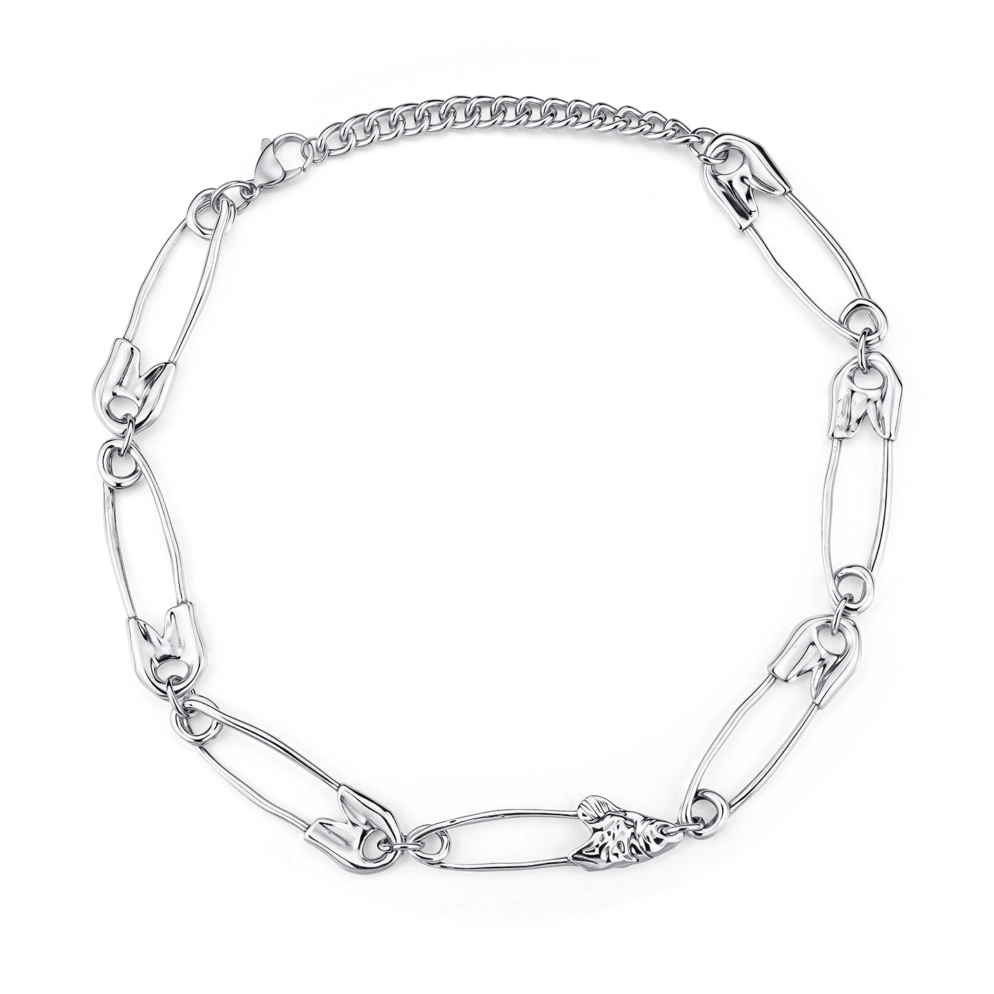 Paperclip Herringbone Choker