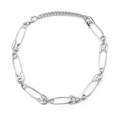 Paperclip Herringbone Choker