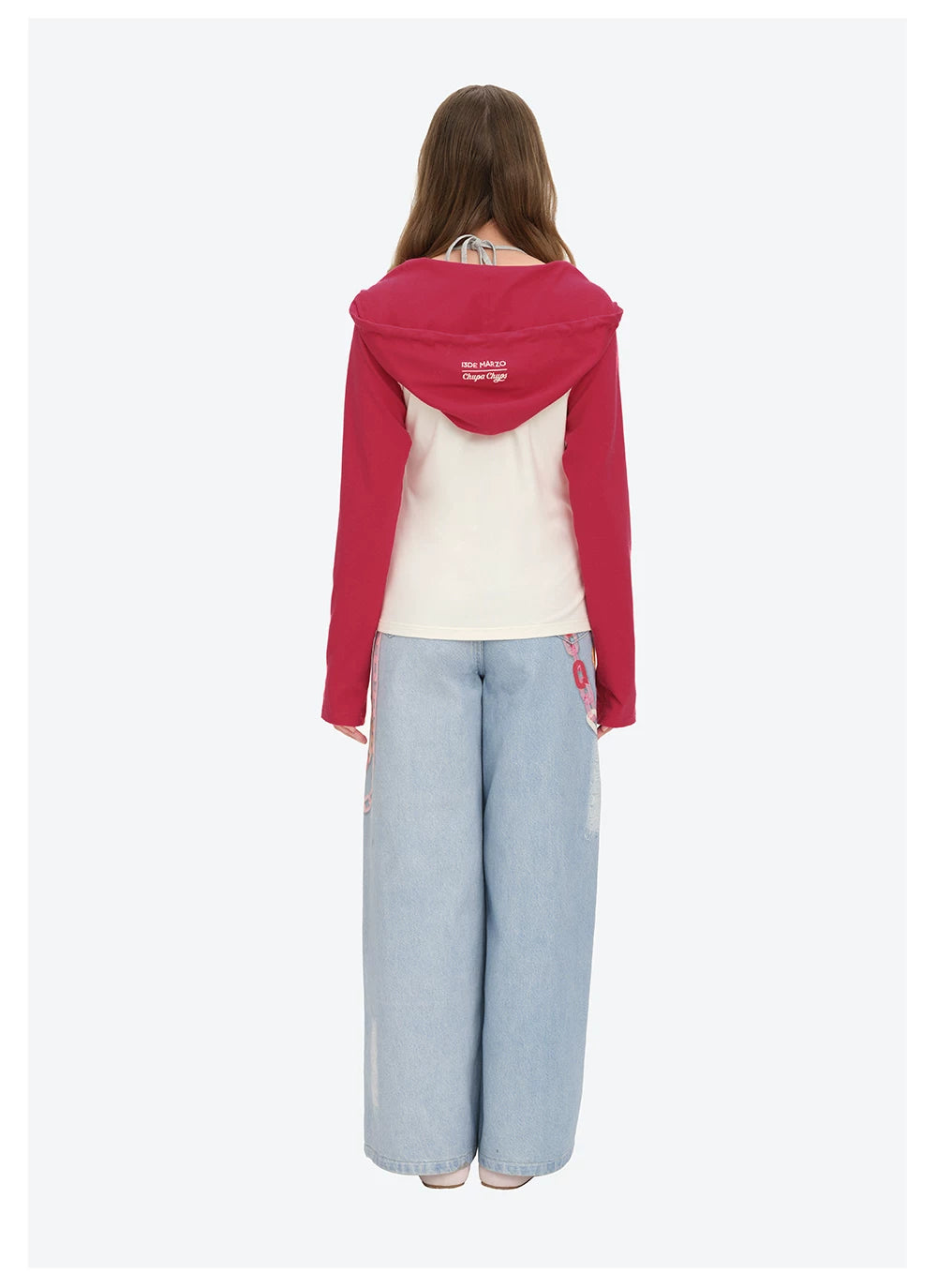 Raglan Sleeve Hooded Long Sleeve Tee