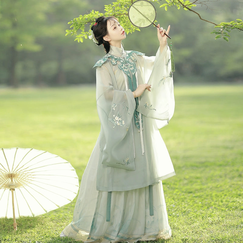 &quot;不染&quot;Ming-Dynasty Hanfu Set - CHINASQUAD