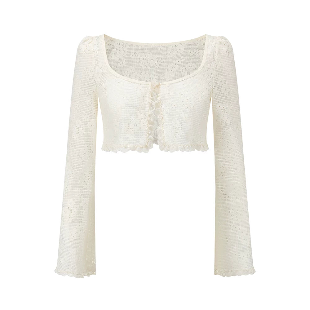 French Couture Lace Bustier &amp; Skirt Set