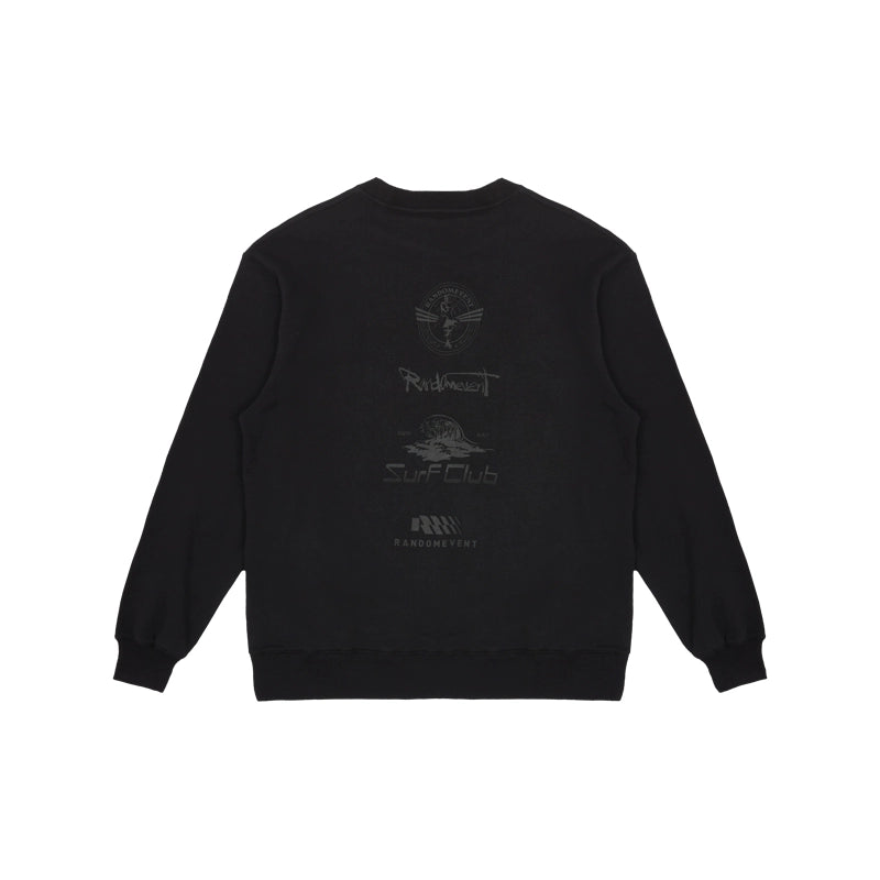 Black &amp; Blue Crew Neck Sweatshirt - CHINASQUAD