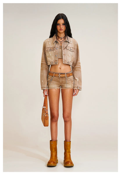 RAGE Origin Cropped Denim Jacket