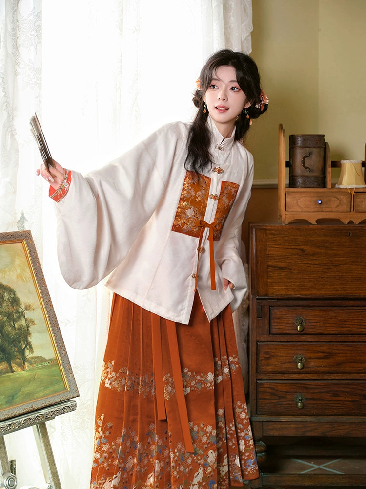 &quot;灵兔华灯&quot; Modern-Style Hanfu Set