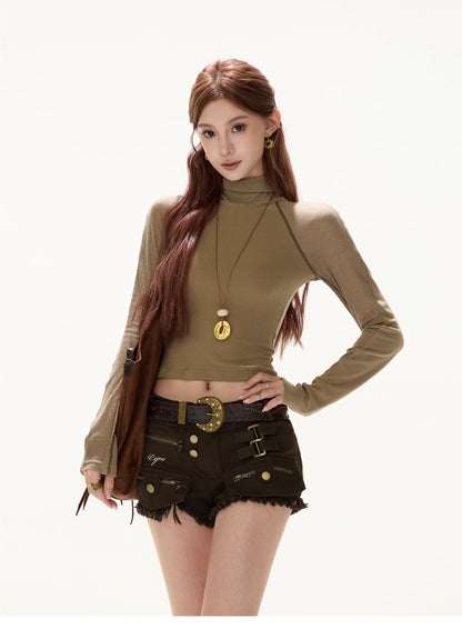 Relaxed Draped Batwing Knit Pullover