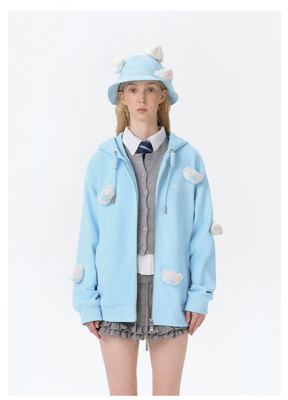 Teddy Cloud Zip Hoodie