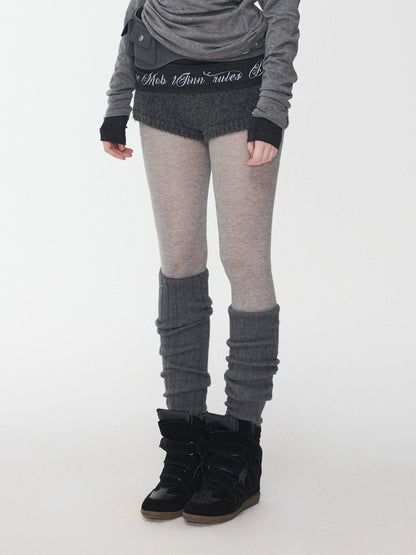 Wool Blend Over-the-Knee Slouchy Socks
