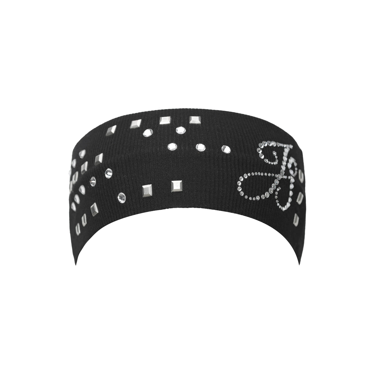Crystal-Stud Logo Stretch Headband