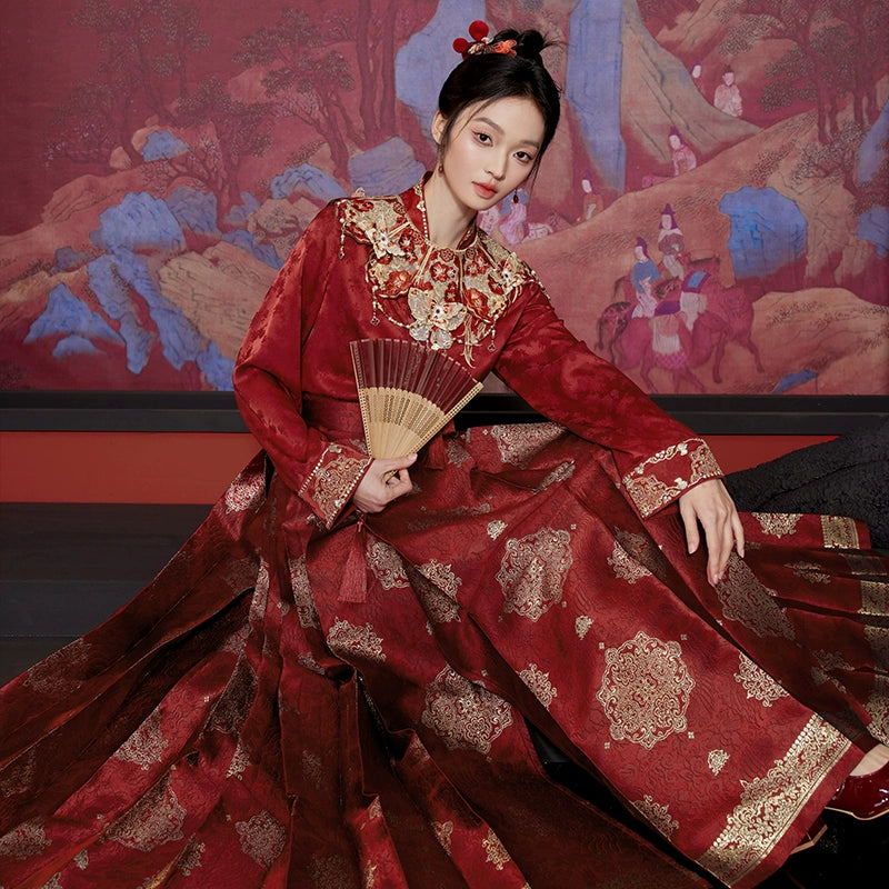 &quot;瑞香宝相&quot; Modern-style Hanfu Set