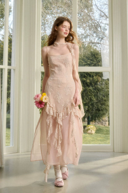Pink Cloud Lace Fairy Dress