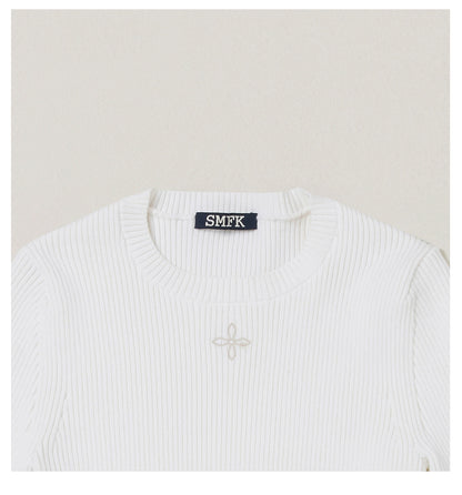 Wild Retro Long-Sleeve Knit Crewneck