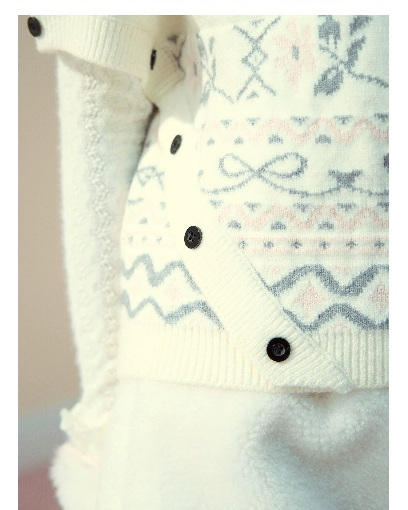 Fair Isle Cape Turtleneck