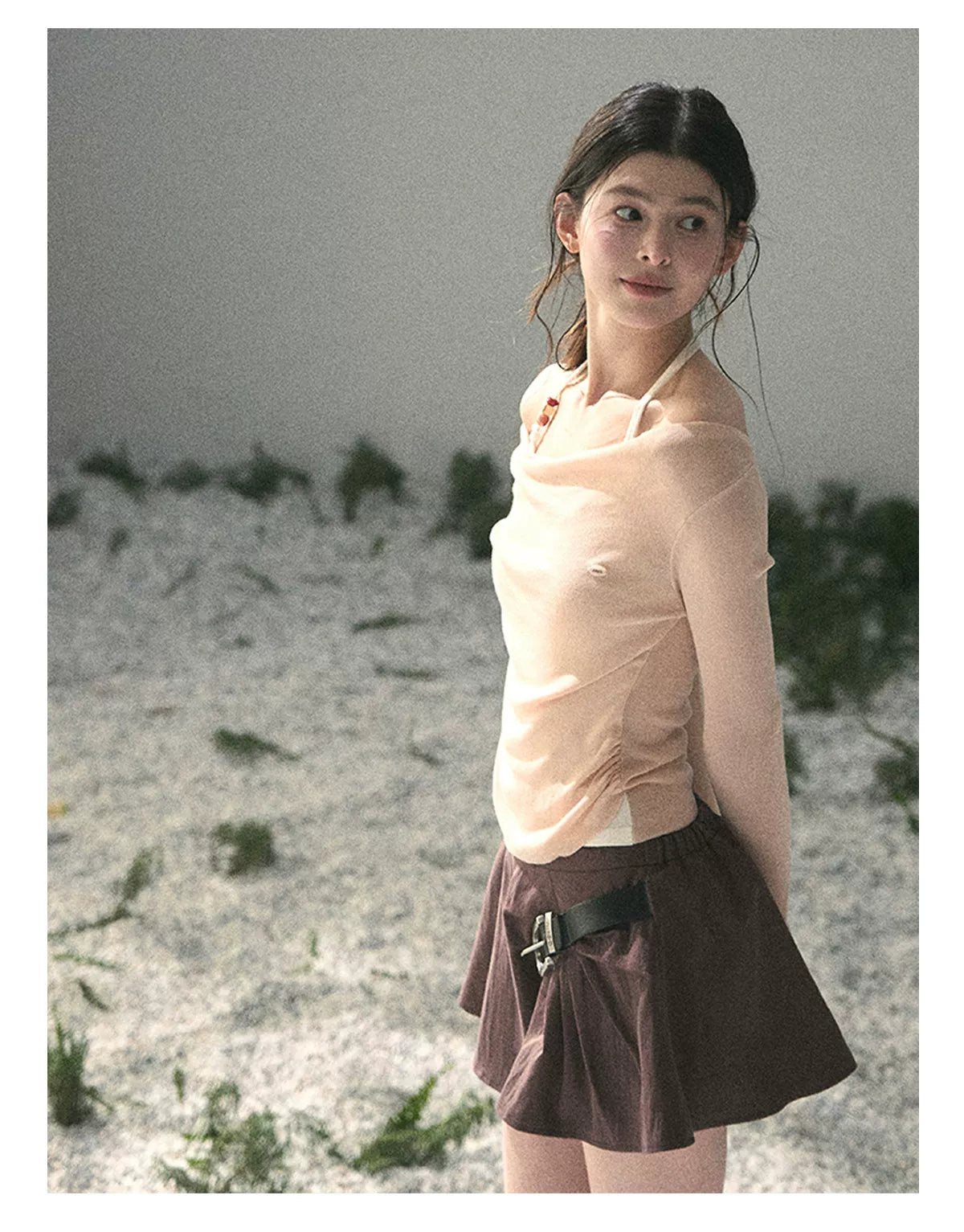 Sugar Frost Off-Shoulder Top