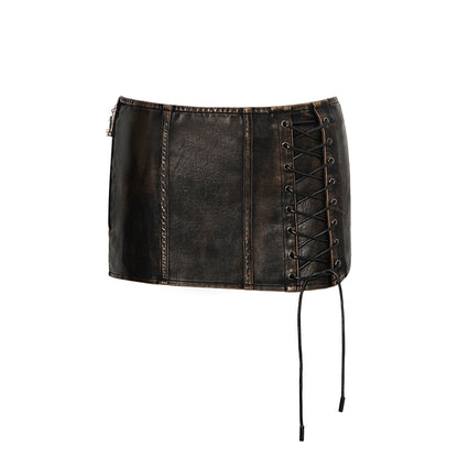 Vintage Washed Biker Leather Set