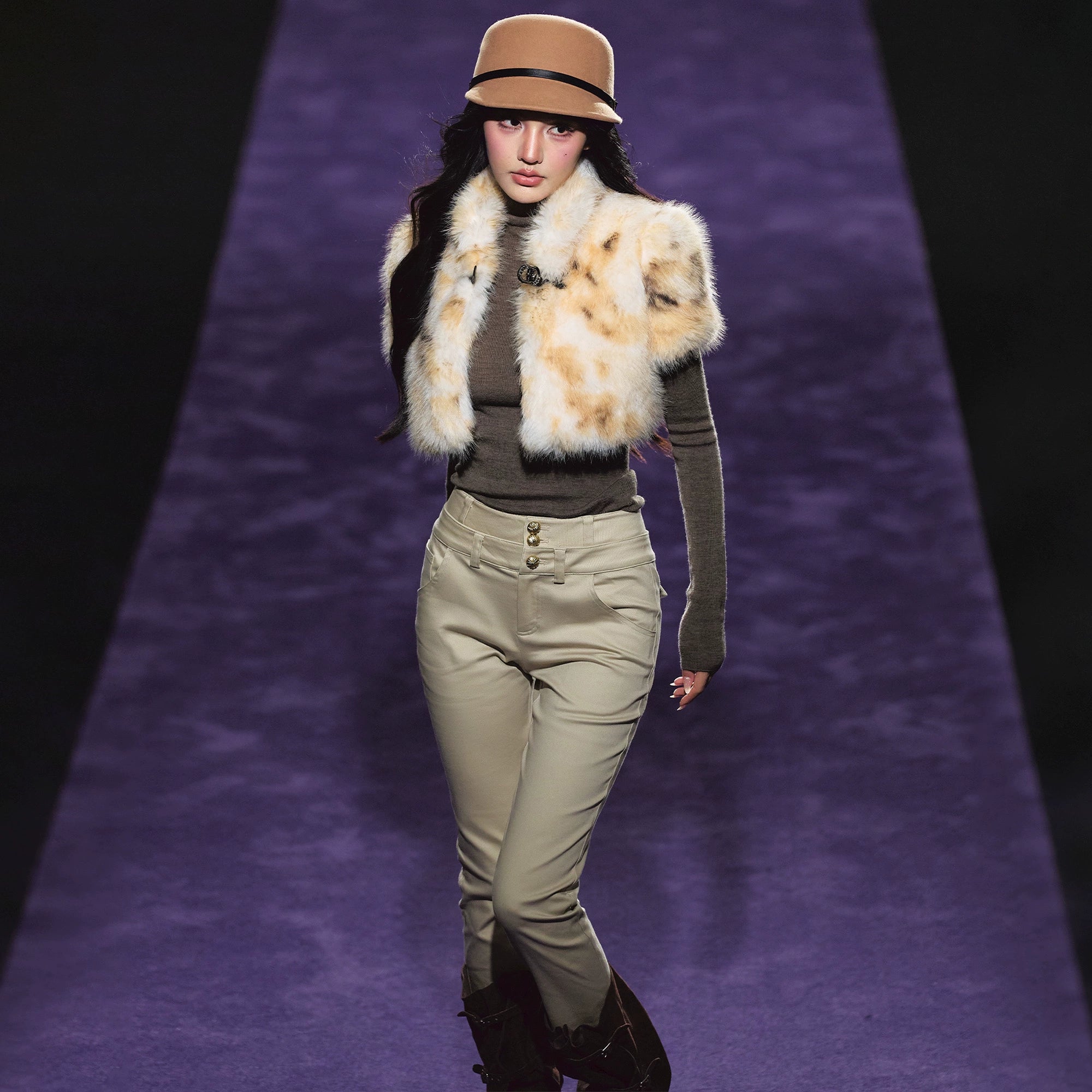 Dual-Waistband High-Rise Stretch Skinny Jeans