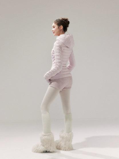 Lightweight 90% Down Quilted Stand-Collar Coat