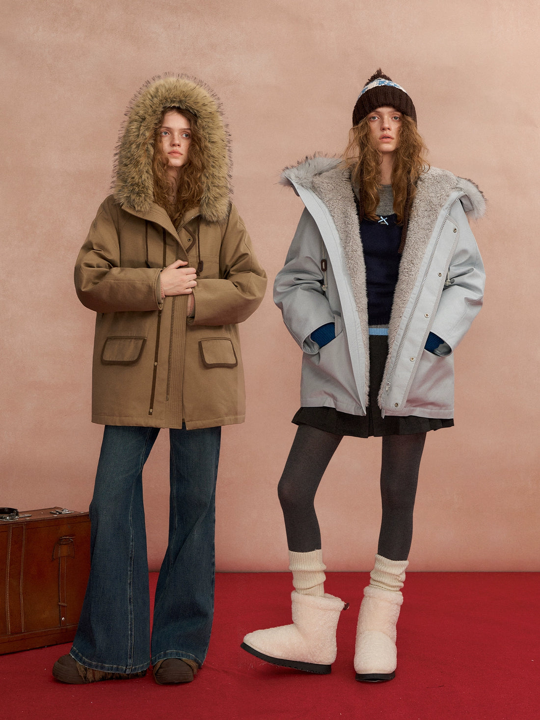 Hooded Utility Parka Puffer Down