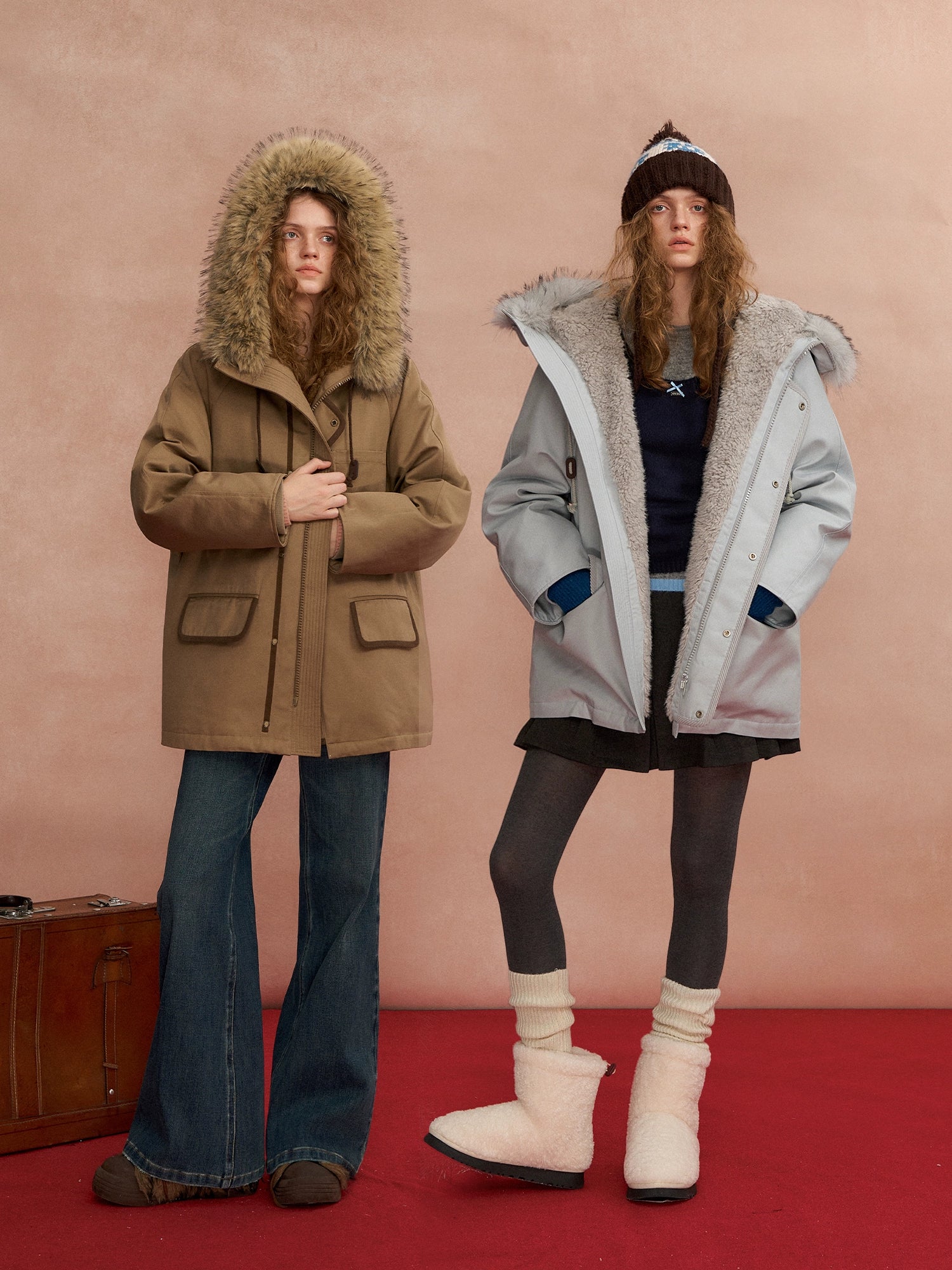 Hooded Utility Parka Puffer Down