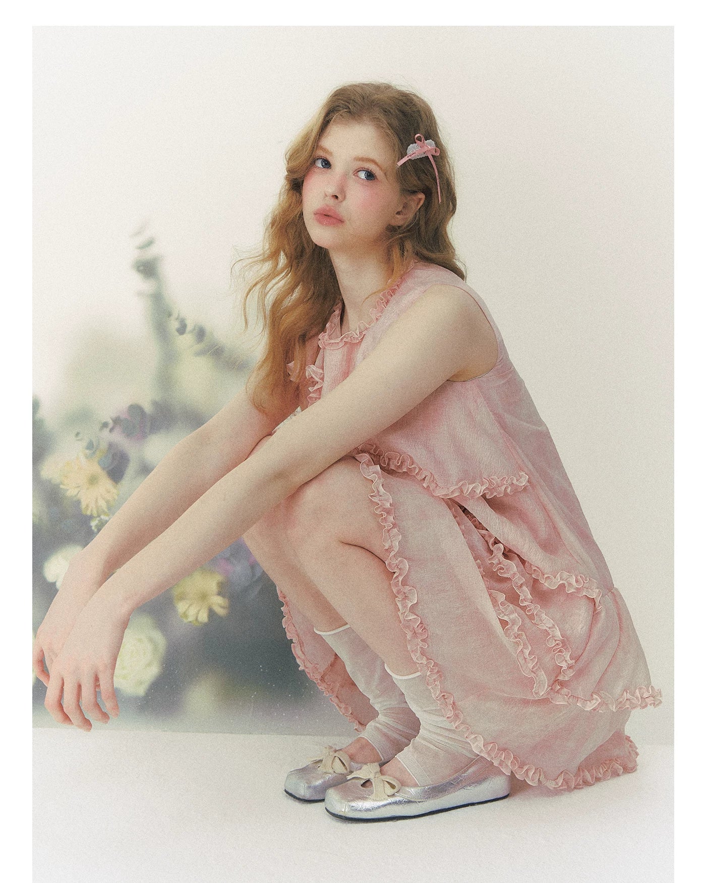 Pink Mist Tiered Ruffle Dress