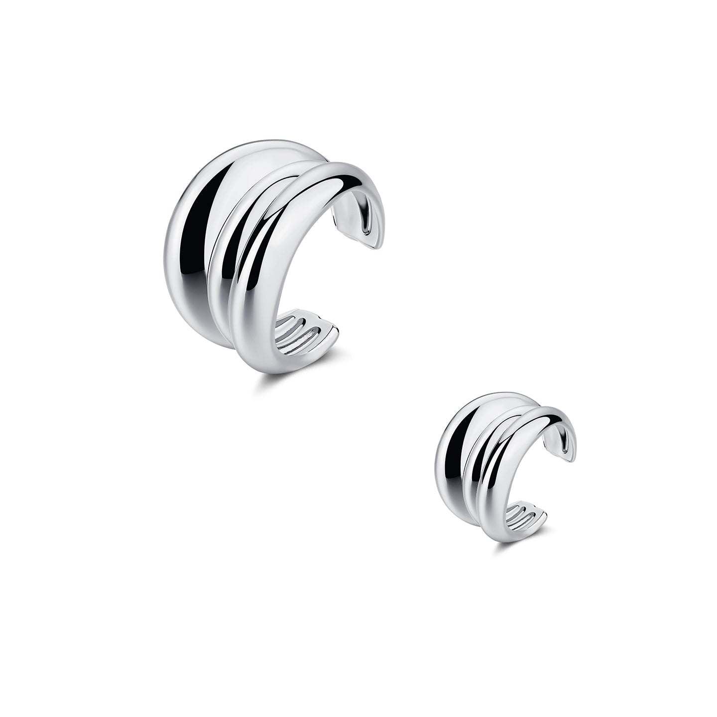 Reconstructed Dual-Tone Layered Punk Ring