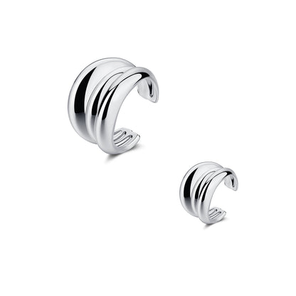 Reconstructed Dual-Tone Layered Punk Ring