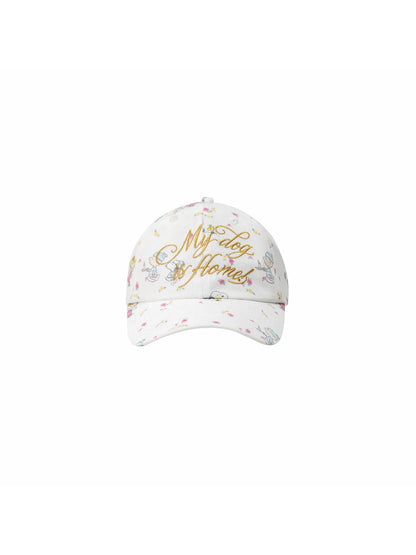 Snoopy Floral Embroidered Baseball Cap 1Jinn Studio