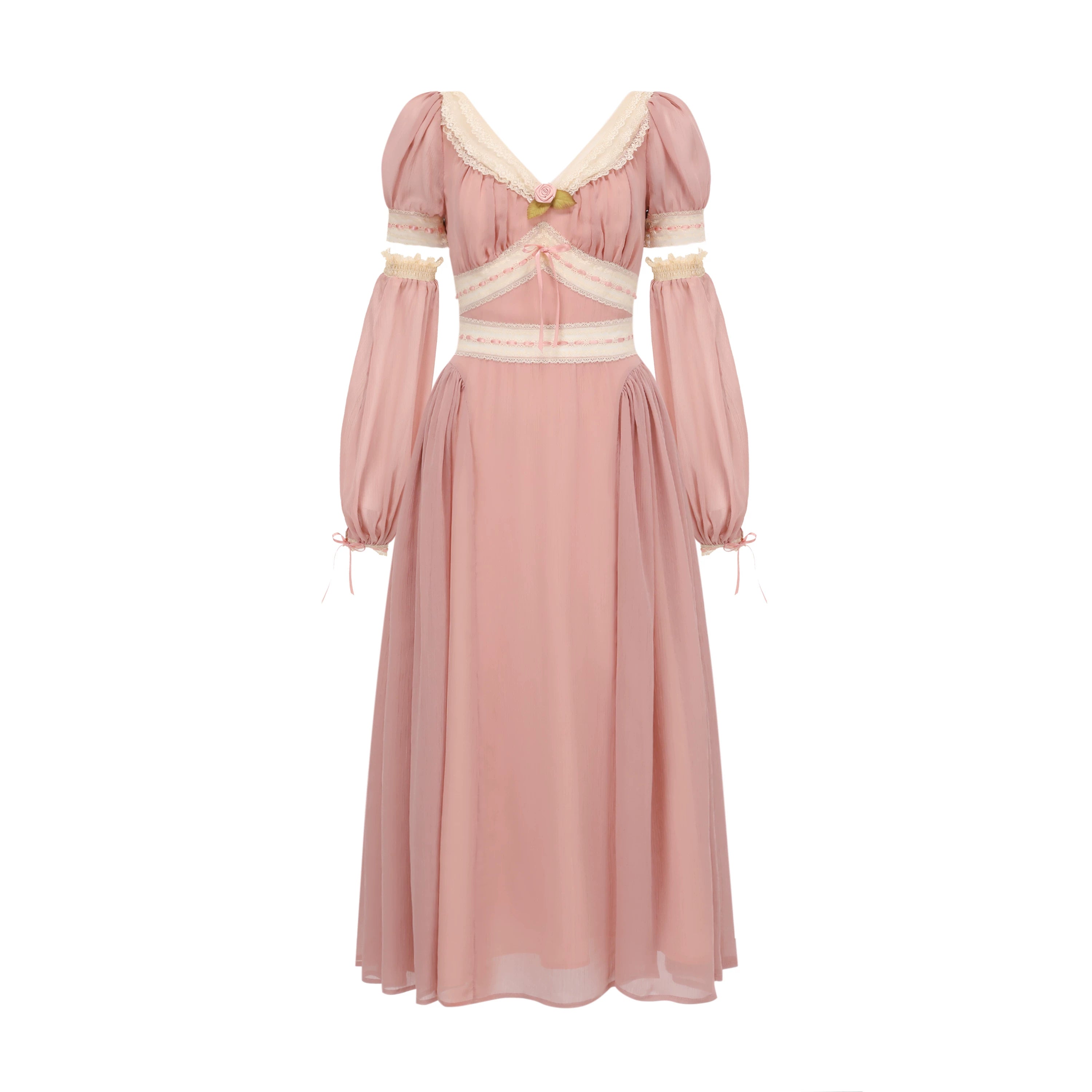 French Vintage Romantic Lace Dress