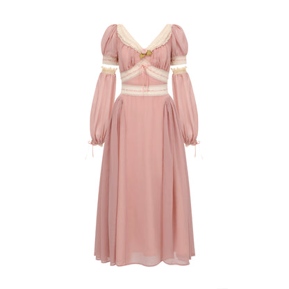 French Vintage Romantic Lace Dress