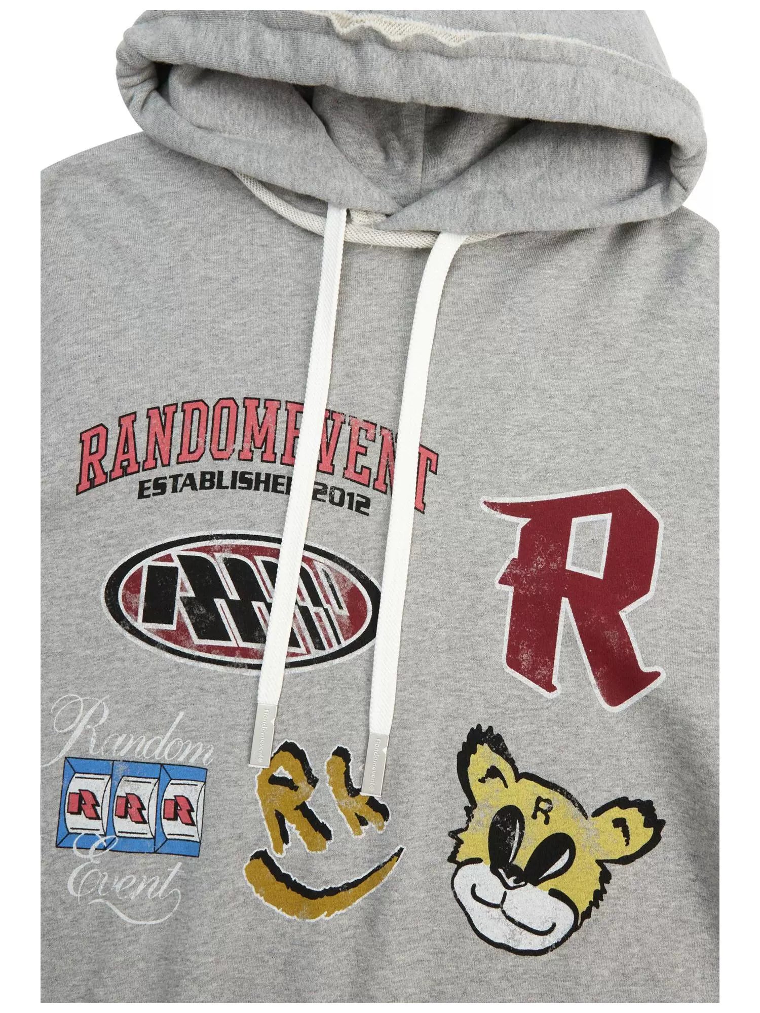 Vintage Graphic Frayed Edge Hoodie
