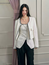 White Seashell Embroidered Jacket & Vest Set - CHINASQUAD