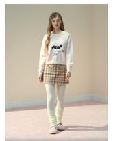 Wool Plaid A-Line Skirt - CHINASQUAD