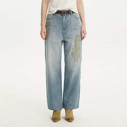 Vintage Denim Shirt Jacket &amp; Jeans Set - CHINASQUAD