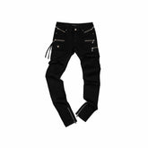 Vintage Washed Zip-Detail Skinny Jeans 1Jinn Studio