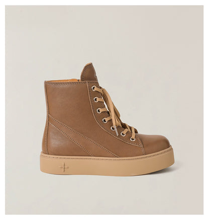 Compass Heritage Retro Leather High-Top Sneakers