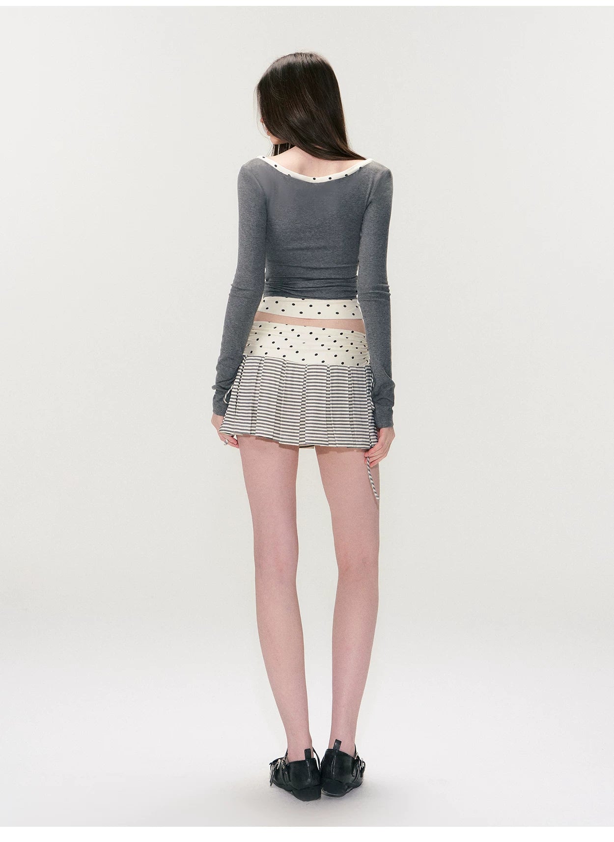 Faux Two-Piece Slim Long-Sleeve T-Shirt