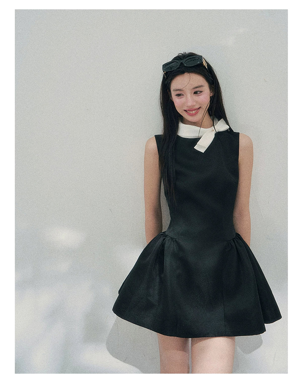 Liliane Ballroom Puff-Sleeve Mini Dress
