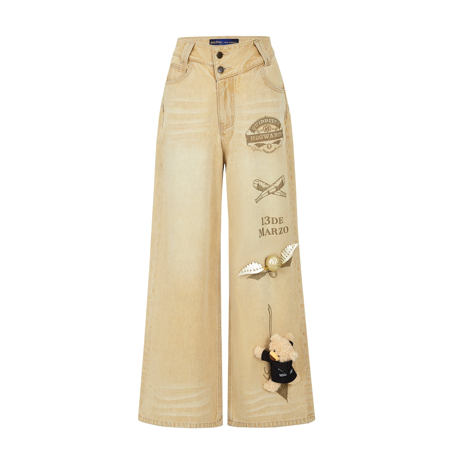 Quidditch Printed Straght-Leg Jeans