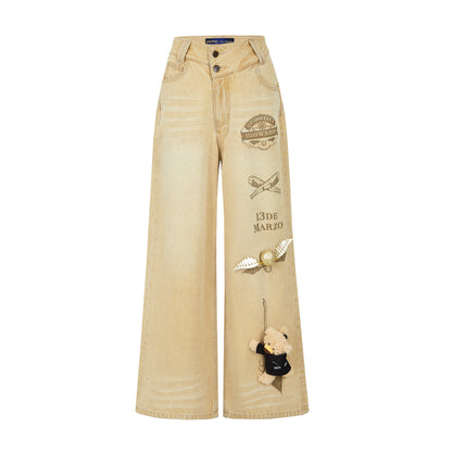 Quidditch Printed Straght-Leg Jeans