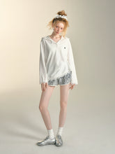 White Lace Hooded Top - CHINASQUAD