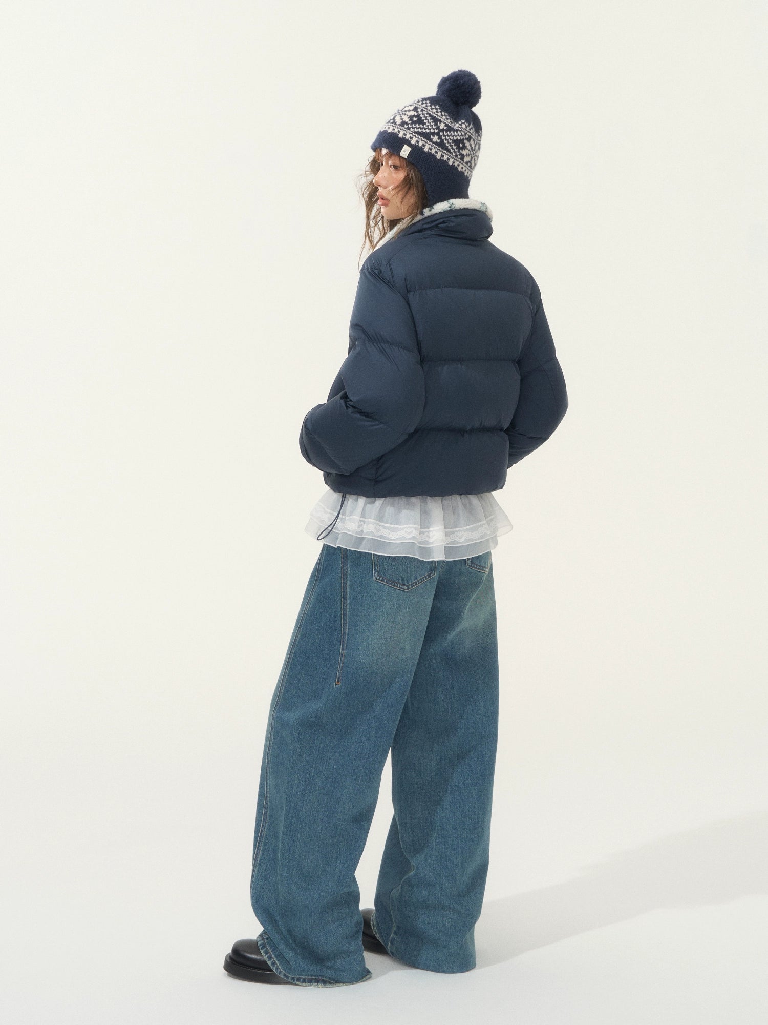 Faux Fur Collar Puffer Jacket