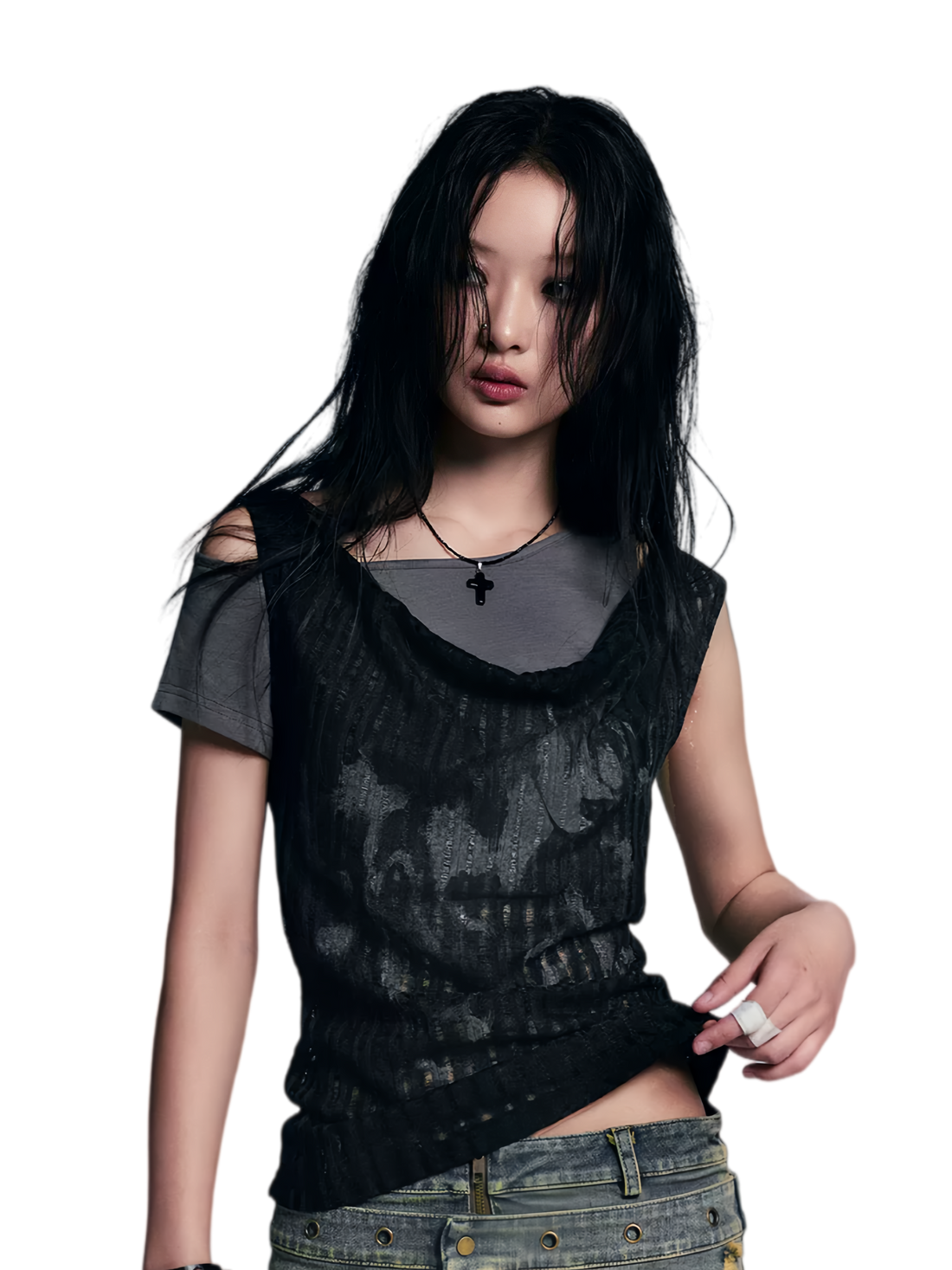 Cest Nous Punk Graffiti Layered T‑Shirt – T-Shirts &amp; Polos