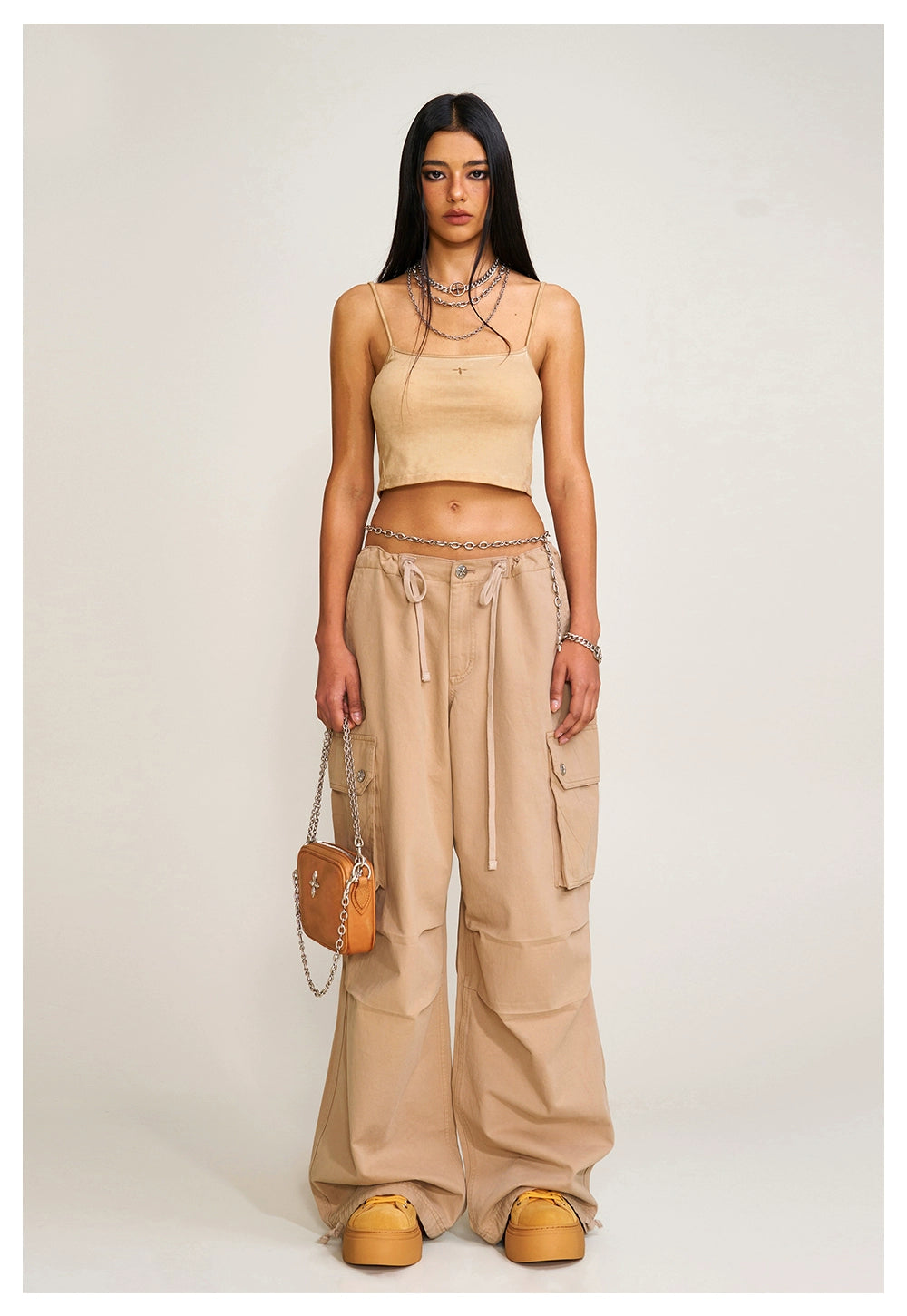 Compass Retro Para Pants Sand