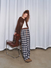 Lazy Plaid Wide-Leg Casual Pants - CHINASQUAD